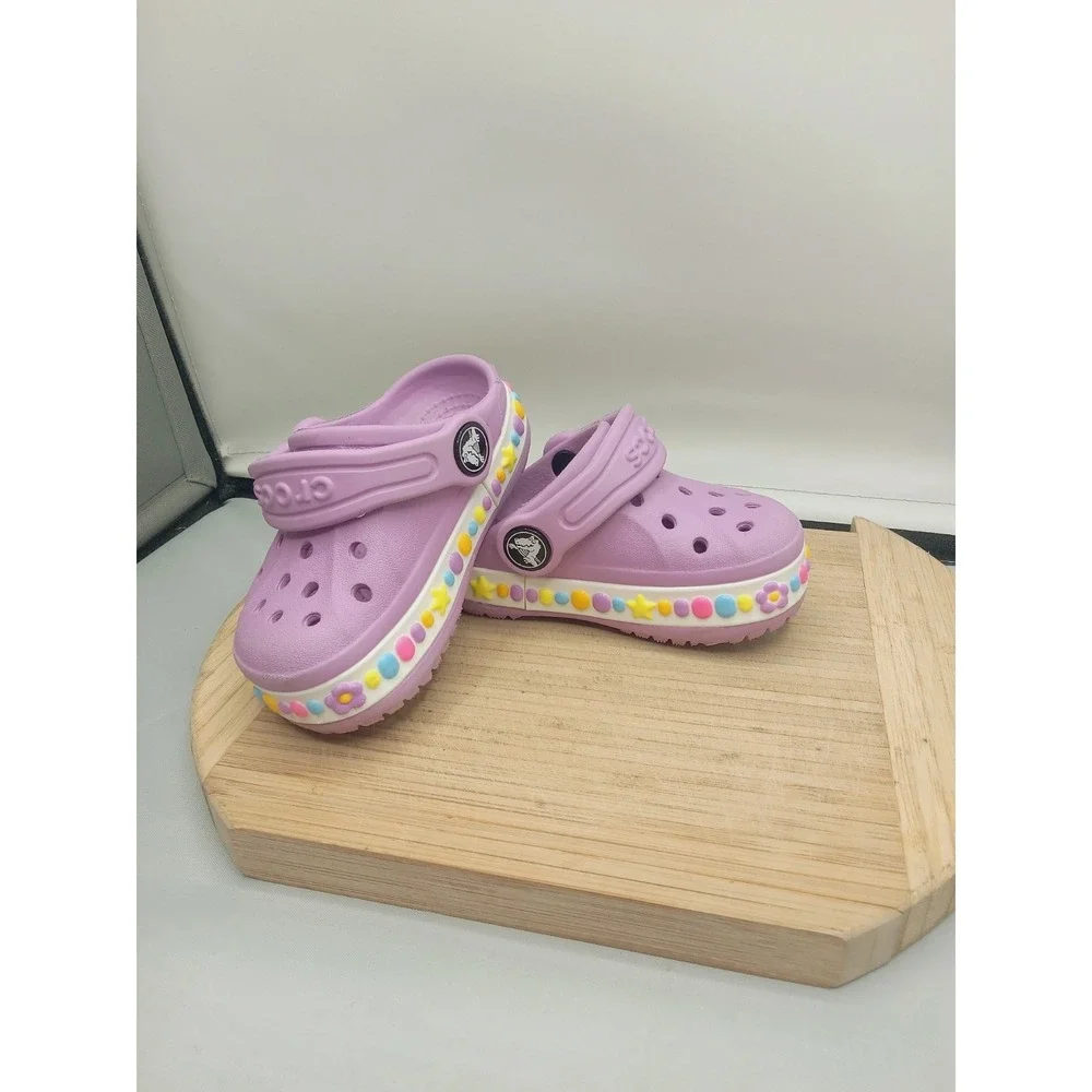 Kids Crocs Unisex Bayaband Charm Band Clog Toddler Mineral Size C 5 Charm Band